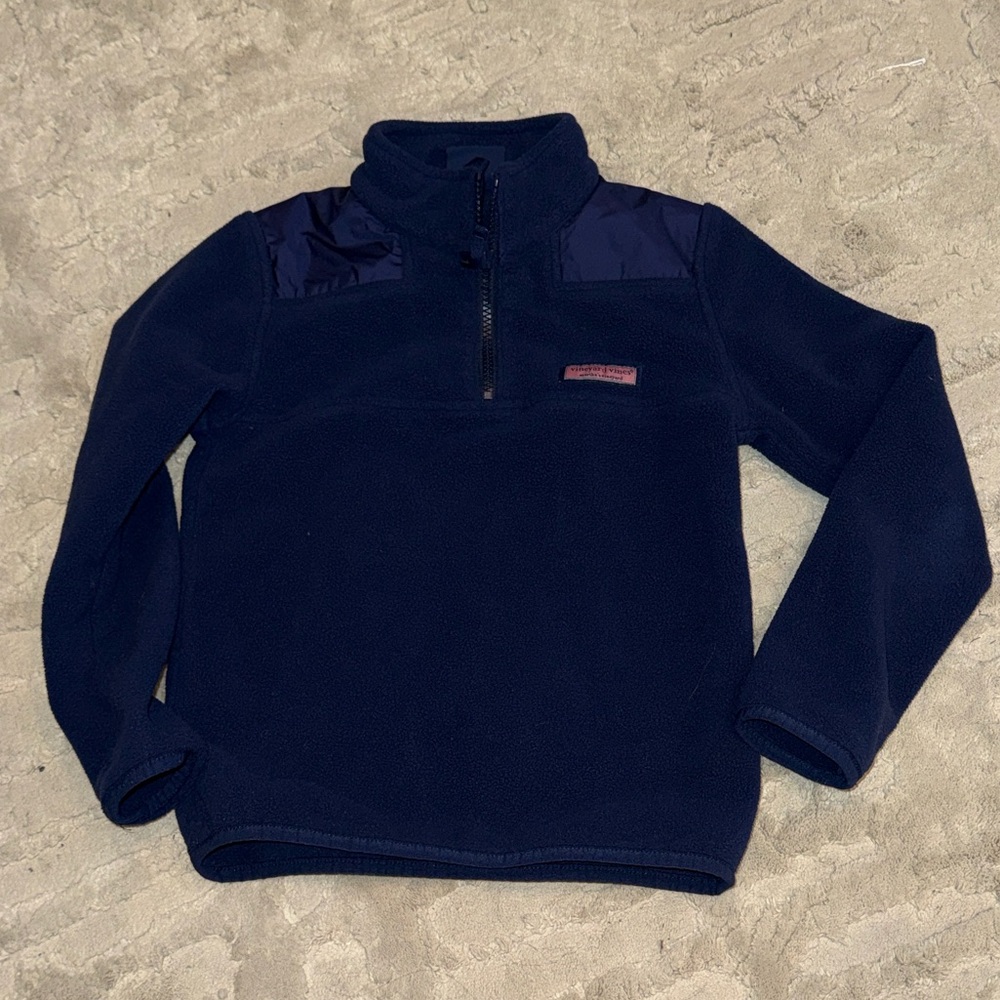 Vineyard Vines harbor fleece quarter zip navy  Blue Fleece with Zip 7